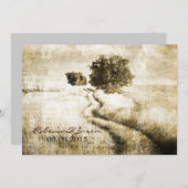 Rustisch land Road western buitenhuwelijk Kaart (Voorkant / Achterkant)