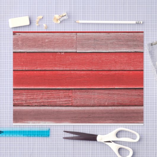 Rustisch land, roodkorrelsoort tissuepapier (Craft)