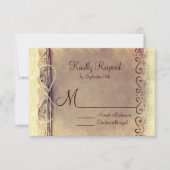 Rustisch land — RSVP — Bintage-weddenschap (Voorkant)