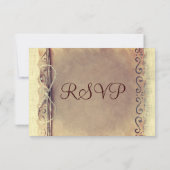 Rustisch land — RSVP — Bintage-weddenschap (Achterkant)