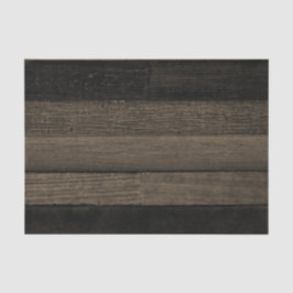  Rustisch land Sepia Black Wood Textuur Tissuepapier