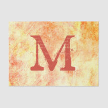 Rustisch land Textuur Bleek Geel Rust Monogram
