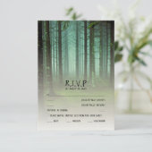 Rustisch land van Herfst van Bossen uit de bosbouw RSVP Kaartje (Staand voorkant)