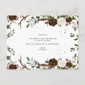 Rustisch land | Wees mijn Bridesmaid Briefkaart (Achterkant)