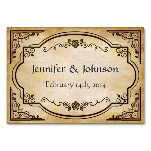 Rustisch land Western bruiloft tabelnummer Kaart (Achterkant)