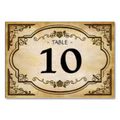 Rustisch land Western bruiloft tabelnummer Kaart (Voorkant)