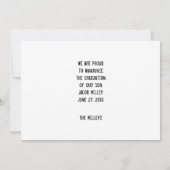 Rustisch Land Western Bull Koe Afstuderen schedel Aankondiging (Achterkant)