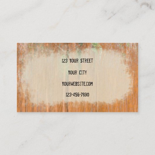 Rustisch Land Western Bull Skull Sunflower Hood Visitekaartje (Achterkant)