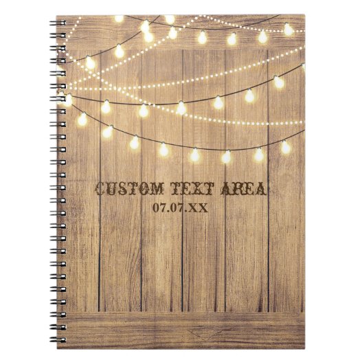 Rustisch Land Western hout & licht Journal Notitieboek (Voorkant)