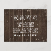 Rustisch land Western huwelijk BEWAAR DATUM