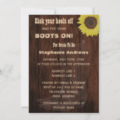 Rustisch Land Western Koolmeisje Vrijgezellenfeest Kaart (Achterkant)