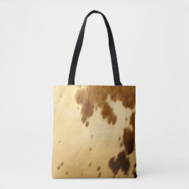 Rustisch land Western Longhorn Koeienhuid — afdruk Tote Bag