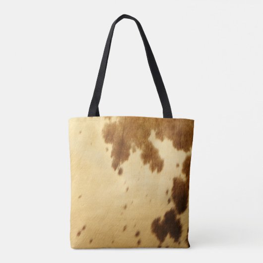 Rustisch land Western Longhorn Koeienhuid — afdruk Tote Bag (Achterkant)