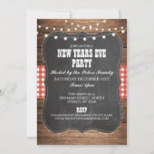 Rustisch land Western nieuwjaar Ooit partij uitnod Kaart (Voorkant)
