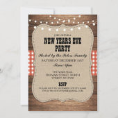 Rustisch land Western nieuwjaarsdag Eve nodigt uit Kaart (Voorkant)