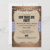 Rustisch land Western nieuwjaarsdag Eve nodigt uit Kaart (Voorkant)