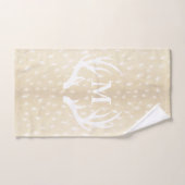 Rustisch Land White Deer Antlers Spoted Fawn Fur Bad Handdoek (Handdoek)