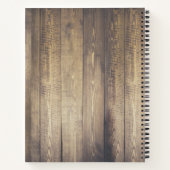 Rustisch land: Witte Laurels & Barn Wood Notitieboek (Achterkant)