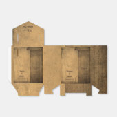 Rustisch Land Wood Barn Western huwelijk Bedankdoosjes (Uitgevouwen)