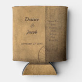 Rustisch Land Wood Barn  Western huwelijk Blikjeskoeler (Voorkant)