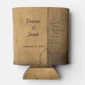 Rustisch Land Wood Barn  Western huwelijk Blikjeskoeler (Achterkant)