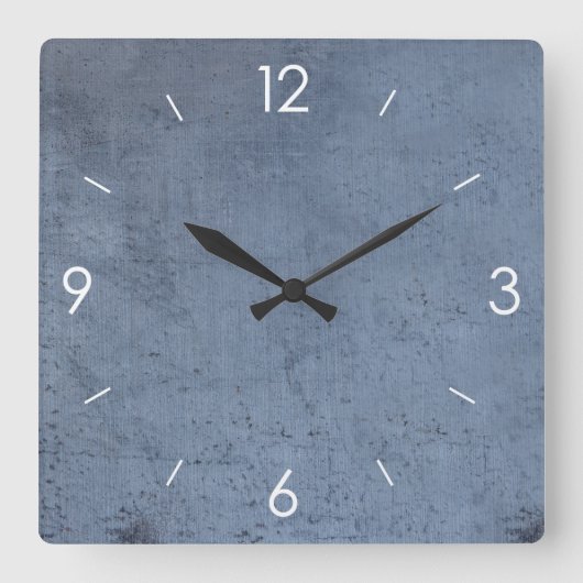 Rustisch Land Wooden Decor Vierkante Klok (Voorkant)