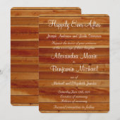 Rustisch land Wooden Kaart (Voorkant / Achterkant)