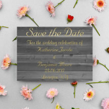 Rustisch land Wooden sparen de datum