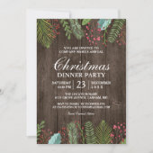 Rustisch Land Woodgrain Vakkerfeest Kaart (Voorkant)