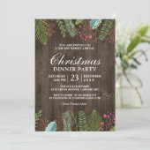 Rustisch Land Woodgrain Vakkerfeest Kaart (Staand voorkant)