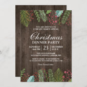 Rustisch Land Woodgrain Vakkerfeest Kaart (Voorkant / Achterkant)