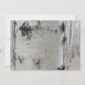 Rustisch land Zilver Birch Tree Wedding Kaart (Achterkant)