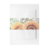 Rustisch | Land Zonnebloemen Uitnodigingen Wikkel (Voorkant Voorbeeld)