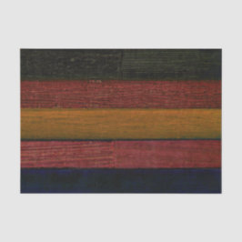 Rustisch  Land Zwart Rood Geel Hout Tissuepapier