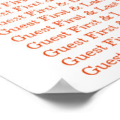 Rustisch landelijk zonnebloemthema Weddenschap Poster (Hoek)