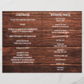 Rustisch landelijke Mason Jar Lights Wedding Progr (Achterkant)