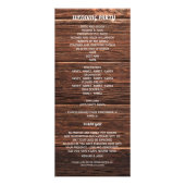 Rustisch landelijke Mason Jar Lights Wedding Progr Reclamekaart (Achterkant)