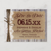 Rustisch landhout - Bespaar op datum Briefkaarten (Voorkant)