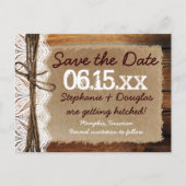 Rustisch landhout - Bespaar op datum Briefkaarten (Voorkant)