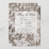 Rustisch landhout en plaats met uitzondering van d kaart (Voorkant / Achterkant)