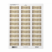 Rustisch landhout etiket (Full Sheet)
