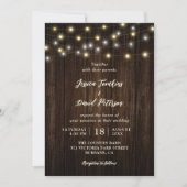 Rustisch landhoutwoord kaart (Voorkant)