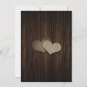 Rustisch landhoutwoord kaart (Achterkant)