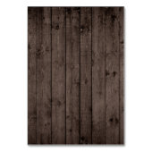 Rustisch landhoutwoord Lights Wedding Kaart (Achterkant)