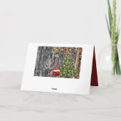 Rustisch landkerst feestdagen kaart (Achterkant)