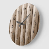 Rustisch landlog kajuit  hout met drukcabine grote klok (Hoek)