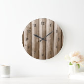 Rustisch landlog kajuit  hout met drukcabine grote klok (Huis)