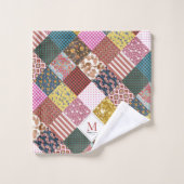 Rustisch  landpatchwork - Quilt Pattern Bad Handdoek (Wasdoekje)