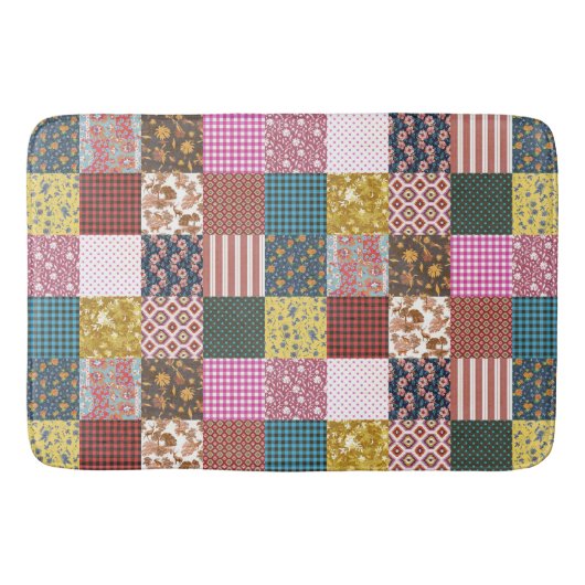 Rustisch  landpatchwork - Quilt Pattern Badmat (Voorkant)