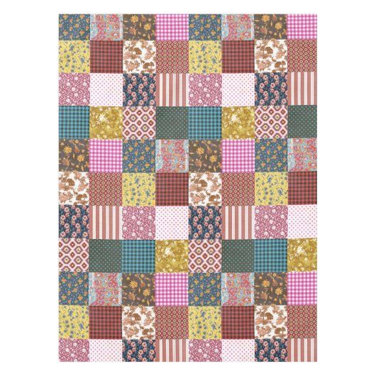 Rustisch landpatchwork - Quilt Pattern Tafelkleed (Voorkant)